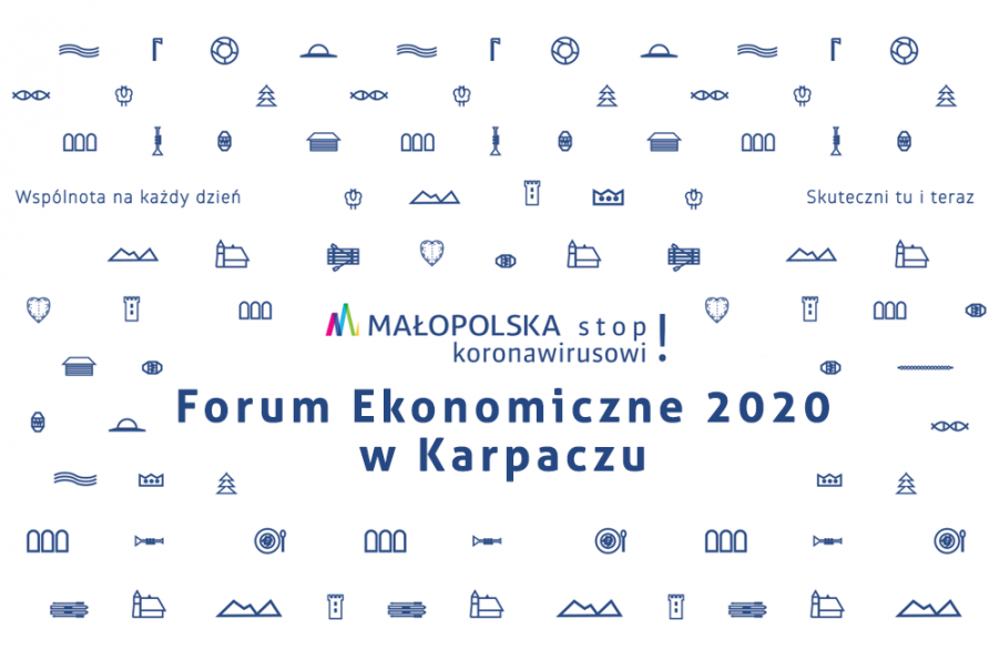Grafika promująca Forum Ekonomiczne w 2020r.